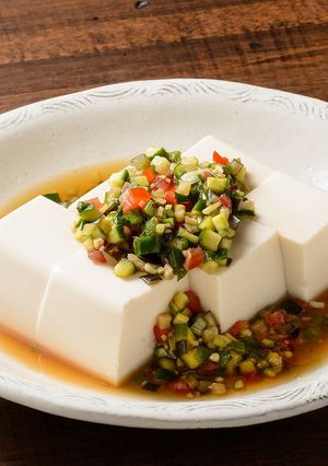 夏野菜出汁がけ冷奴-レシピのメイン写真