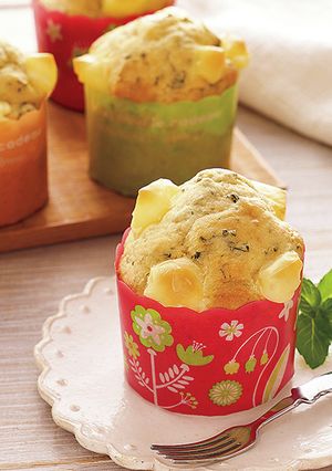 HMでつくる茶殻とチーズのマフィン-レシピのメイン写真