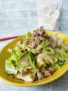 絶品☆みりん粕味噌肉そぼろとキャベツ炒め-レシピのメイン写真