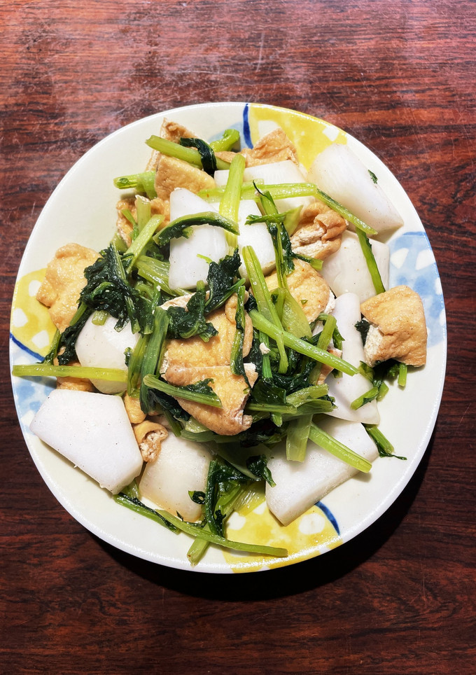 かぶ＆青梗菜＆油揚げの炒め煮-レシピのメイン写真