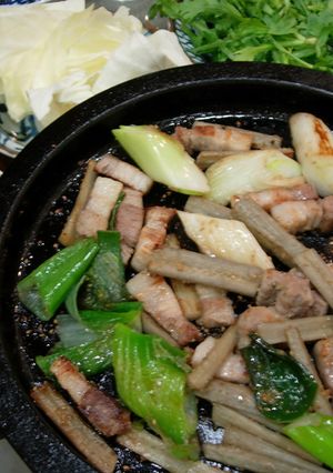 テジコギ（豚バラの鉄板焼き）-レシピのメイン写真