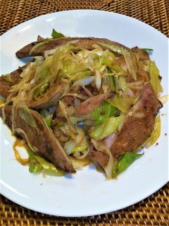 たっぷり長ねぎとレバー炒め-レシピのメイン写真