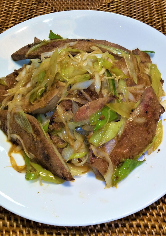 たっぷり長ねぎとレバー炒め-レシピのメイン写真