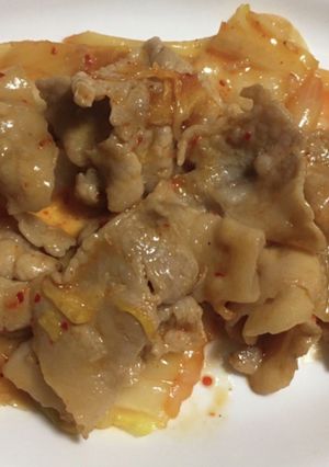 簡単！ご飯が進む豚キムチ-レシピのメイン写真