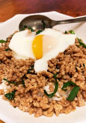 かんたん3ステップ　ひき肉丼ぶり-レシピのメイン写真