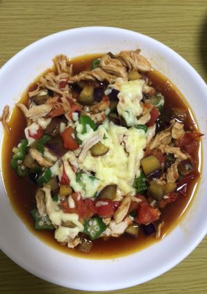 夏の味わい野菜とササミチーズ-レシピのメイン写真