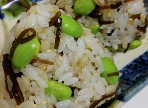 もち麦入り枝豆ごはん＊混ぜご飯＊おにぎり-レシピのメイン写真