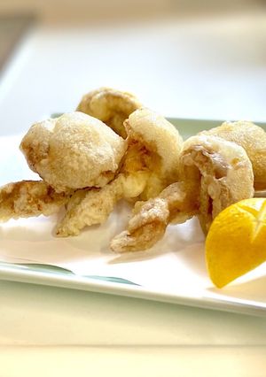 新食感?なめこの天ぷら(ジャンボなめこ)-レシピのメイン写真