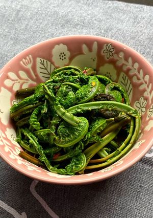 香りと食感が楽しめるコゴミの浅漬け-レシピのメイン写真