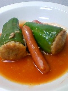 がっつりピーマンの肉詰め☆-レシピのメイン写真