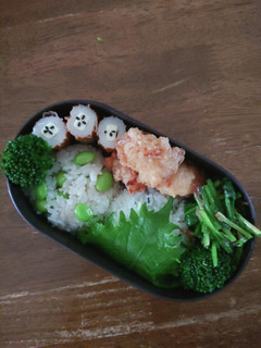 JK☆枝豆だしにぎり&青じそにぎり弁当♪-レシピのメイン写真