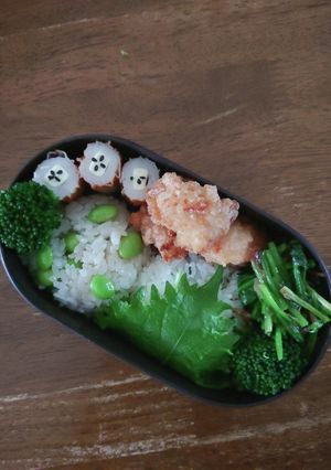 JK☆枝豆だしにぎり&青じそにぎり弁当♪-レシピのメイン写真