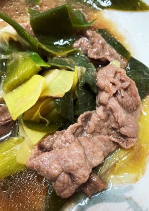 葱だけのすき焼き風煮〜♪-レシピのメイン写真