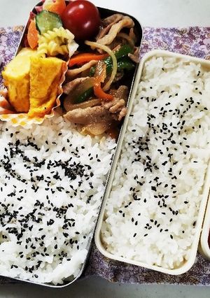 野菜炒め弁当(4.26)-レシピのメイン写真