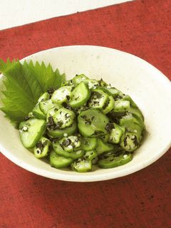 オクラときゅうりとわかめの酢の物-レシピのメイン写真