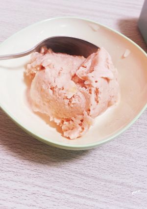プロテインアイス(ストロベリー味)-レシピのメイン写真