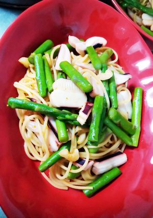 ラー油でイカとアスパラのペペロンチーノ風-レシピのメイン写真