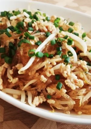 お財布おたすけ☆彡麻婆もやし春雨-レシピのメイン写真