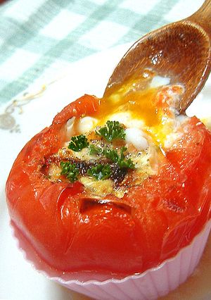 丸ごとトマト De 目玉焼き♡-レシピのメイン写真