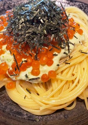 いくらアボカドパスタ-レシピのメイン写真