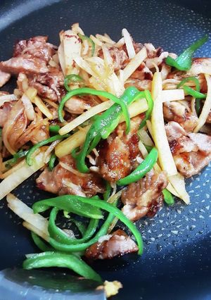 じゃがいもで( ￣▽￣)青椒肉絲～♪-レシピのメイン写真