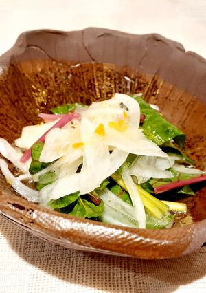 白子たまねぎのはっさくドレッシングサラダ-レシピのメイン写真