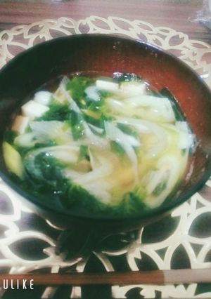ネギだくなほうれん草と豆腐のおすまし-レシピのメイン写真