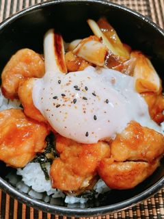 ☆焼き鳥温玉丼☆-レシピのメイン写真