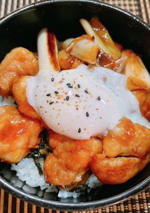 ☆焼き鳥温玉丼☆-レシピのメイン写真