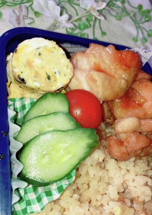 5分でバター卵焼きin揚げ玉-レシピのメイン写真