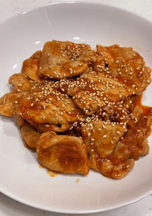♡豚肉と玉ねぎのヤンニョム風♡-レシピのメイン写真