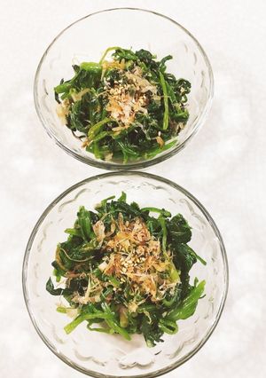 ほうれん草のおひたしナムル風-レシピのメイン写真