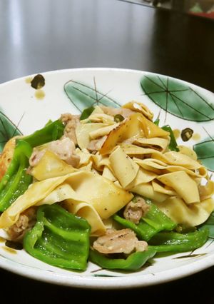 干し豆腐の豚肉とピーマンのピリ辛塩炒め-レシピのメイン写真