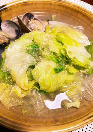 レタスと春雨のアサリスープ煮-レシピのメイン写真