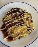 長芋のお粉無しでヘルシー！お好み焼き風