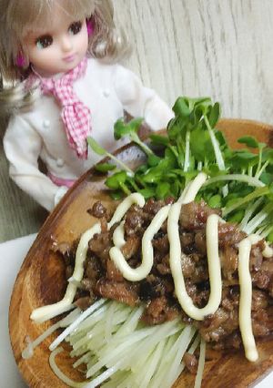 リカちゃん♡かいわれ大根マグロマヨ*.ﾟ-レシピのメイン写真