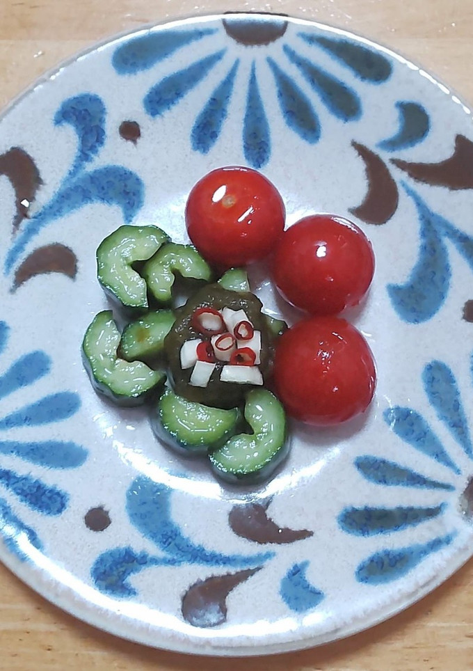 ミニトマトとキュウリのとろろ昆布漬け-レシピのメイン写真