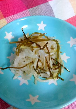 切干大根と切り昆布のらっきょう酢漬け-レシピのメイン写真