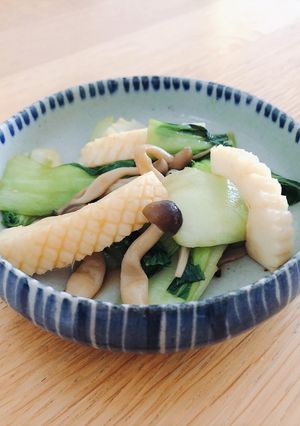 いかと青梗菜のオイスター炒め-レシピのメイン写真
