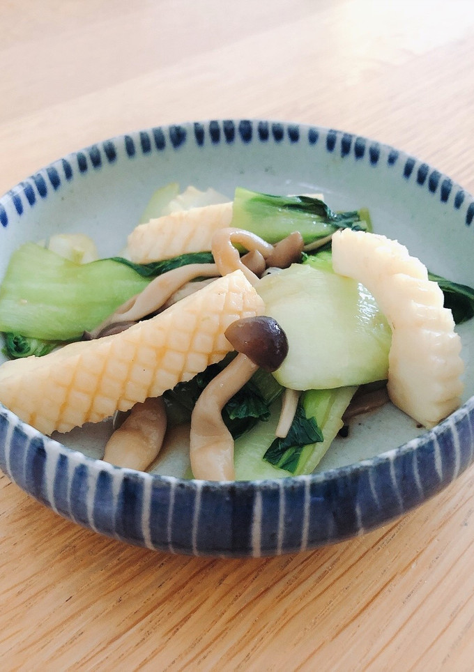 いかと青梗菜のオイスター炒め-レシピのメイン写真