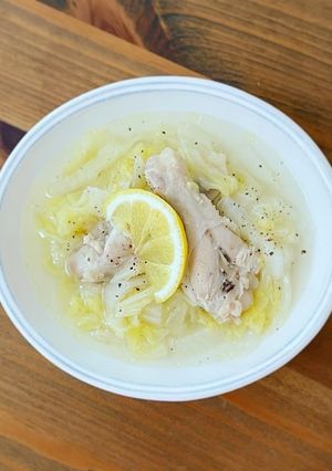 レモンでさっぱり、鶏と白菜のスープ-レシピのメイン写真