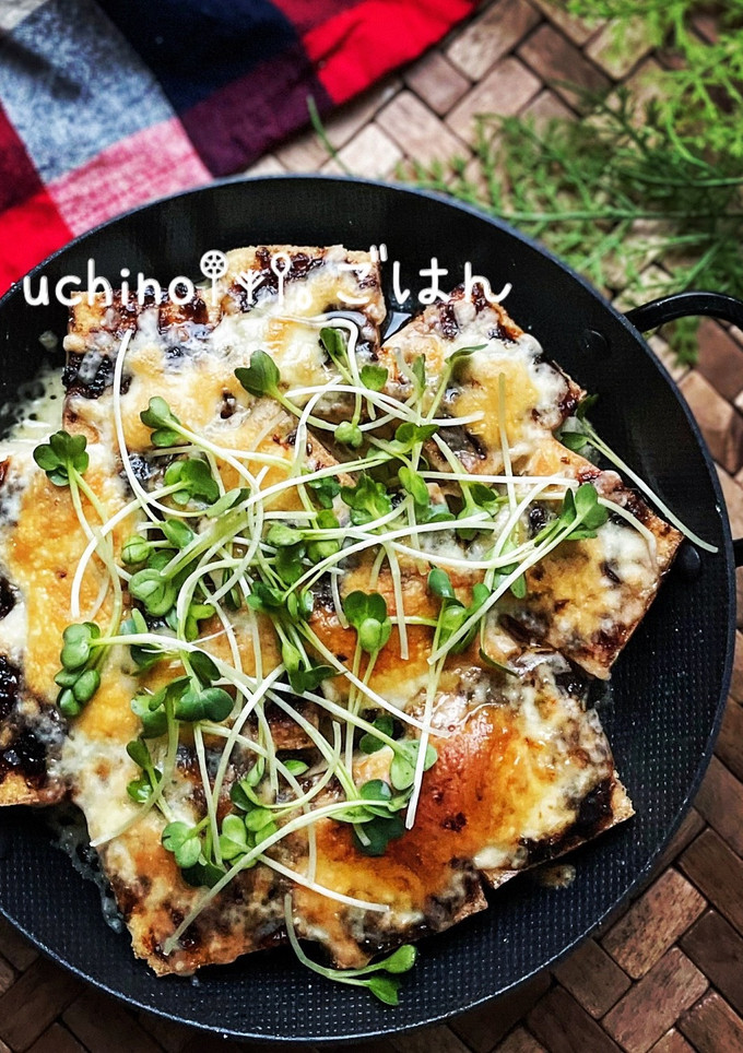 海苔の佃煮と柚子胡椒とチーズの絶品厚揚げ-レシピのメイン写真