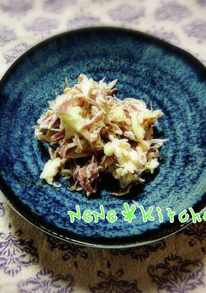 和えるだけ♪ミョウガのツナマヨ-レシピのメイン写真
