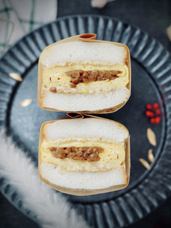 納豆inだし巻きサンドイッチ-レシピのメイン写真