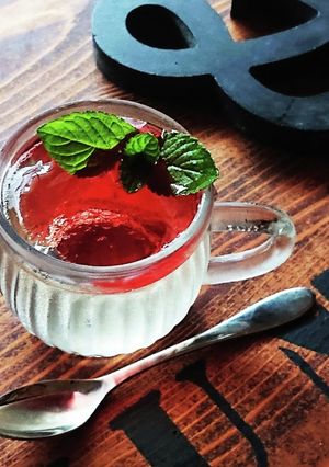 おうちカフェ★大人の梅サワーゼリー-レシピのメイン写真