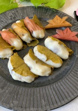 梅包みで甘じょっぱい柏餅-レシピのメイン写真
