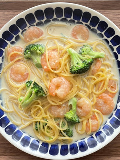 エビとブロッコリーのクリームパスタ-レシピのメイン写真