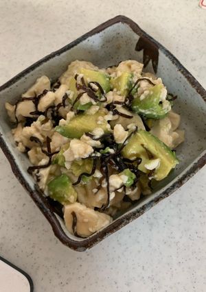 アボカド豆腐の塩昆布和え-レシピのメイン写真