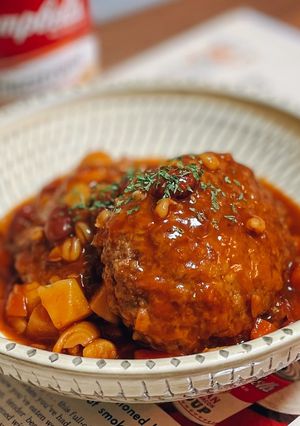 煮込みハンバーグ-レシピのメイン写真