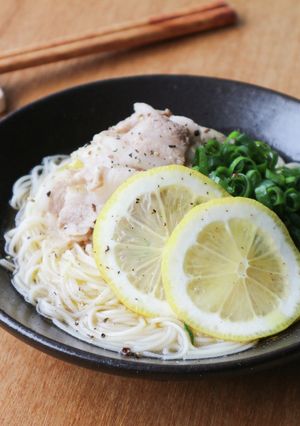 夏バテ解消!鉄分補給!爽やかレモン素麺-レシピのメイン写真
